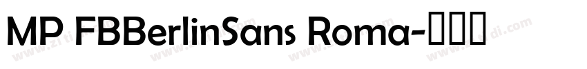 MP FBBerlinSans Roma字体转换